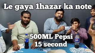 Pepsi pee kar heraan kar diya 😲challangeaccepted challenge comedy [upl. by Stroup]