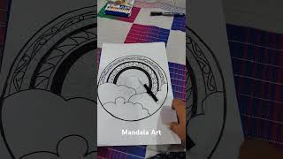 Mandala drawing art ♥️ mandala mandalaart faridabadwale mandaladrawing funactivities [upl. by Ajoop607]