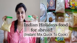 Holiday food planning for abroad Indian Vacation food planning Instant mix food to cook in hotel [upl. by Viehmann]