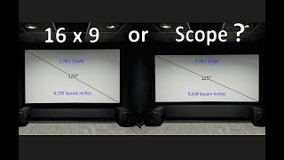 Choosing a Scope or 16x9 Screen for your Home Theater [upl. by Sualokcin160]