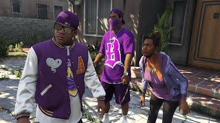 Ballas vs Grove Street Hood Safari Mission in GTA 5 [upl. by Riamu893]