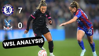 How Did Chelsea Run Riot On Crystal Palace  Analysis  WSL [upl. by Tak867]