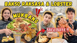 MUKBANG BAKSO RAKSASA amp LOBSTER SESUAI REQUEST BAOQI PADA KAGET SAMA PORSINYA SAMPAI KEKENYANGAN🤣 [upl. by Aracahs887]