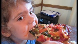 Homemade Vegan Pizza With Organic Einkorn Wheat Crust June 13 2017 [upl. by Rhys]