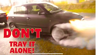 Burnout with car 🚗 the tires are a little worn out😀 [upl. by Greer]