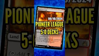 UNDEFEATED MTG Pioneer League Decklists 20241009 davidroyale pioneer pioneermtg [upl. by Itsa]