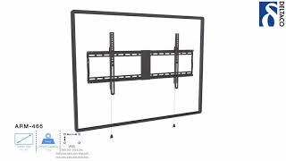 DELTACO Väggfäste för TVskärm  Installationsvideo  ARM466 [upl. by Wood249]