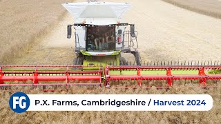 Harvest 2024  PX Farms in Cambridgeshire feat Claas Combines [upl. by Cohe]