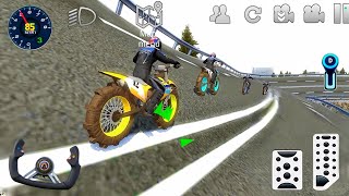 Motocross Dirt Bike Racing Simulator 3D  OffRoad Bike Stunt Driving 8  Android  IOS Gameplay [upl. by Ahseram229]