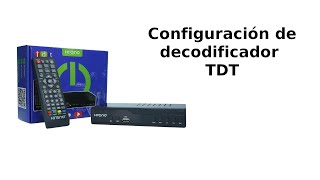 Configuración de decodificador TDT [upl. by Sobmalarah489]