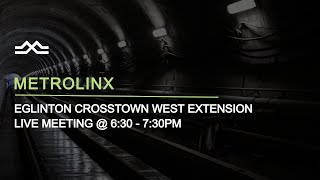 Eglinton Crosstown West Extension LIVE MEETING [upl. by Arehc]