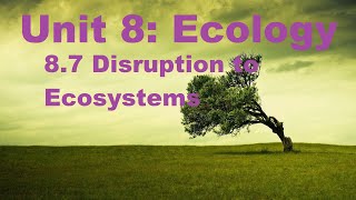 AP Biology  Unit 8  87  Disruptions to Ecosystems apbio ecology teacher [upl. by Morten396]