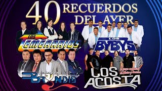 LOS ACOSTA  LOS TEMERARIOS  GRUPO BRYNDIS  LOS BYBYS 40 RECUERDOS DEL AYER [upl. by Albertine]