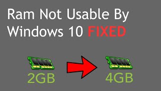 how to fix gb usable RAM problem  how to fix Unusable RAM  4 GB installed 26 GB usable [upl. by Milore82]