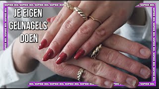 ZELF GELNAGELS AANBRENGEN INCLUSIEF TIPS 💅🏻  HOE IK MIJN NAGELS DOE  Sophie Hol  2021 [upl. by Gaye16]