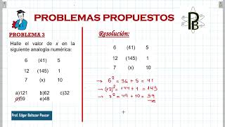 ANALOGIAS NUMERICAS ‐ Razonamiento Matemático [upl. by Yhcir]