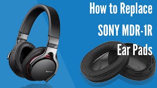 How to Replace Sony MDR1R Headphones Ear PadsCushions  Geekria [upl. by Feledy661]