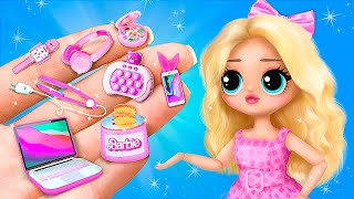 Miniature Gadgets for Barbie LOL Surprise DIYs [upl. by Abrams]