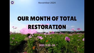 Our Month of Total Restoration  Dcns Agnes Solola  Winners Way Gravesend [upl. by Atiral]