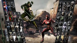 Green Arrow Vs Flash INJUSTICE Gods Among Us [upl. by Collar785]