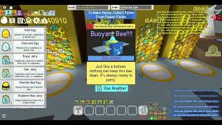 Getting buoyant bee from royal jelly Bee Swarm Simulator [upl. by Rekcut]