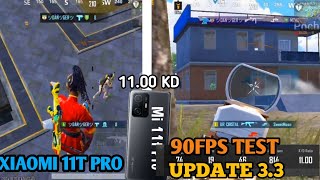 XIAOMI 11T PRO GRAPHICS TESTMI 11T PRO 90FPS REVIEW  4 FINGER GYROSCOPE amp PUBG MOBILE BGMI [upl. by Odlaner98]