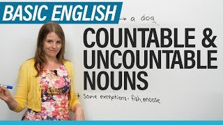 English for Beginners Countable amp Uncountable Nouns [upl. by Devona]