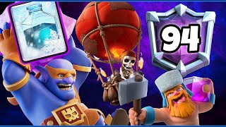 Top 90 with Lumberloon FreeZe🥶 Deck  Clash Royale [upl. by Nelyaw]