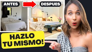 HAZ TU DORMITORIO LUJOSO Fácil y Rápido Tú Mismo 😱 Top 10 Tips Diseño de Interiores Elegantes [upl. by Ranip]