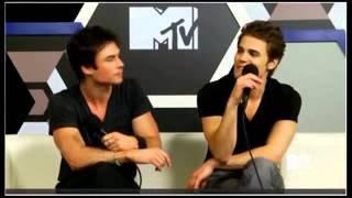 Paul Wesley and Ian Somerhalder interview  COMICCON 2013 [upl. by Eiramlatsyrc]