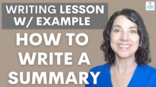 How to Write a Summary of an Academic Article in English Writing Tips [upl. by Akimert]