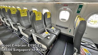 Scoot Embraer E190E2 TR684 Singapore to Krabi [upl. by Mcclain]