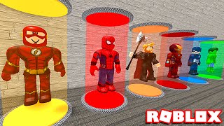 Roblox FÁBRICA DE HEROIS MARVEL   Super Hero Tycoon [upl. by Einomrah968]