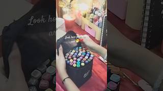 Unboxing my new touch markers 😀💗link in the pinned comment music vibrasonic markers likeforlikes [upl. by Drabeck]