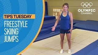 How to use the Trampoline for Freestyle Skiing  Olympians Tips [upl. by Eniamrahs]