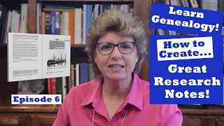 Learn Genealogy  Research Notes  Episode 6 [upl. by Body]