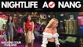 🔥 Nightlife of Ao Nang 4  Walking Tour  Krabi  Thailand  No Talk  ▶ 12 min [upl. by Eylhsa858]