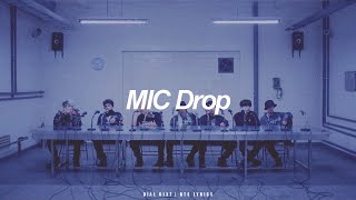 MIC Drop  BTS 방탄소년단 English Lyrics [upl. by Notlehs]