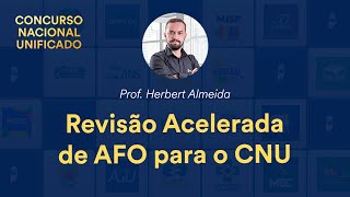 Revisão Acelerada de AFOFinanças Públicas para o CNU  Prof Herbert Almeida  Aula 1 [upl. by Lief]