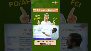 What to choose  IBPS PO AFO amp FCI  Salary Promotions amp Interest ibpsafo ibpspo fci [upl. by Misa]