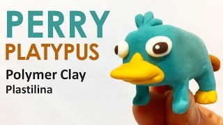 PERRY PLATYPUS Disney Phineas and Ferb  Polymer Clay Tutorial [upl. by Ondrej554]