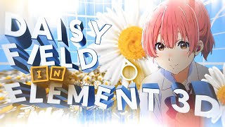 Daisy Field in Element 3D  Adobe After Effects Tutorial  OximeFx [upl. by Arreik]