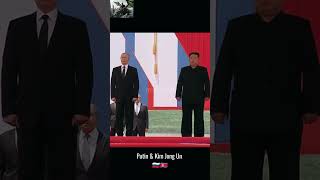 🇷🇺🇰🇵The moment Kim Jong Un was worried when standing next to Putin president russia northkorea [upl. by Roseanne]