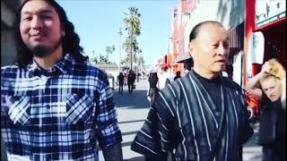 Cary Hiroyuki Tagawa amp Ari Prado at Venice Beach [upl. by Yrelav454]