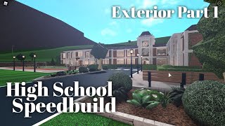 Bloxburg High School  Dorms Speedbuild Part 12 [upl. by Armand597]