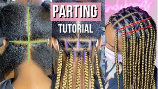 DETAILED Parting Tutorial  How To Get The Perfect Parts [upl. by Wendi]