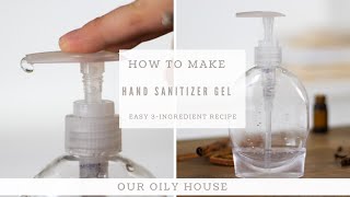 DIY Hand Sanitizer Gel  How to Make Hand Sanitizer at Home [upl. by Ainorev]