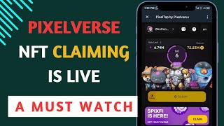 Pixelverse NFT claiming is live  Step by Step Guide [upl. by Aicenod]