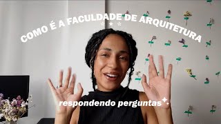 respondendo perguntas sobre a faculdade de arquitetura  como é a faculdade de arquitetura da ufmg 🤍 [upl. by Nylrahc501]