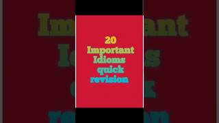 idioms and phrases shorts youtubeshorts vocabulary competitive exams sscmts2024 [upl. by Oramug]